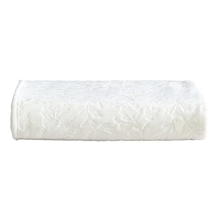 Eddie Bauer Woodblock Floral Washable Throw