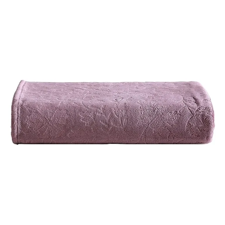 Eddie Bauer Woodblock Floral Washable Throw
