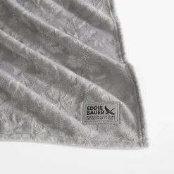 Eddie Bauer Woodblock Floral Washable Throw