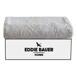 Eddie Bauer Woodblock Floral Washable Throw
