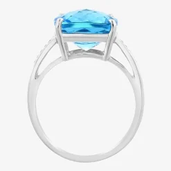 Effy Final Call  Womens Genuine Gemstone 14K White/Yellow/Rose Gold Cushion Cocktail Ring