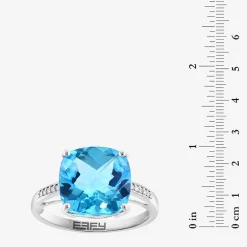 Effy Final Call  Womens Genuine Gemstone 14K White/Yellow/Rose Gold Cushion Cocktail Ring
