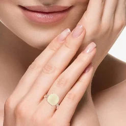 Effy Final Call  Womens Genuine Gemstone 14K White/Yellow/Rose Gold Cushion Cocktail Ring