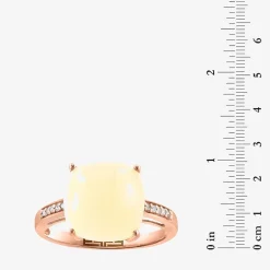 Effy Final Call  Womens Genuine Gemstone 14K White/Yellow/Rose Gold Cushion Cocktail Ring