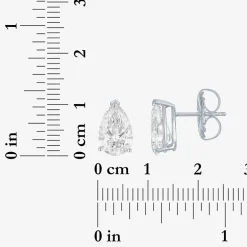 ( E-F/Si1-Si2 ) 3 CT. T.W. Lab-Grown Diamond 14K Gold 10.6mm Pear Stud Earrings