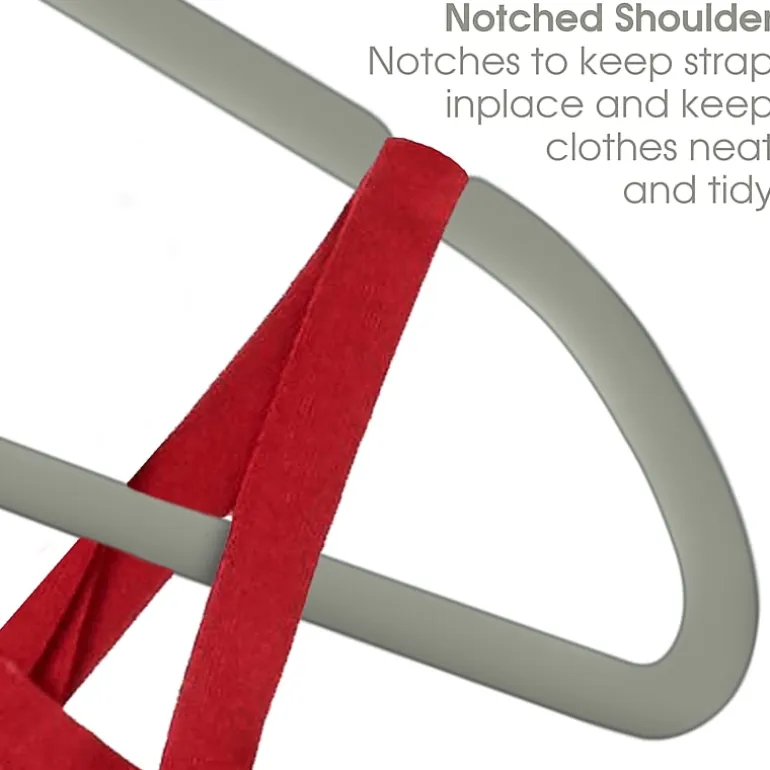 Elama Velvet Slim Profile Heavy Duty Felt 100-pc. Plastic Hangers