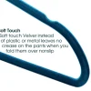 Elama Velvet Slim Profile Heavy Duty Felt 30-pc. Plastic Hangers