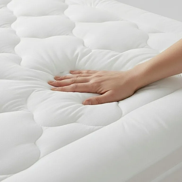 Ella Jayne Lofty 100% Cotton Plush Gel Fiber Filled Mattress Topper