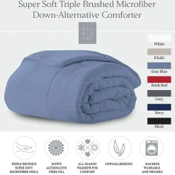 Ella Jayne Microfiber Down-Alternative Solid Color Comforter