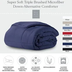 Ella Jayne Microfiber Down-Alternative Solid Color Comforter