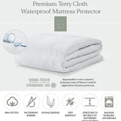 Ella Jayne Premium Terry Cloth Waterproof Mattress Protector