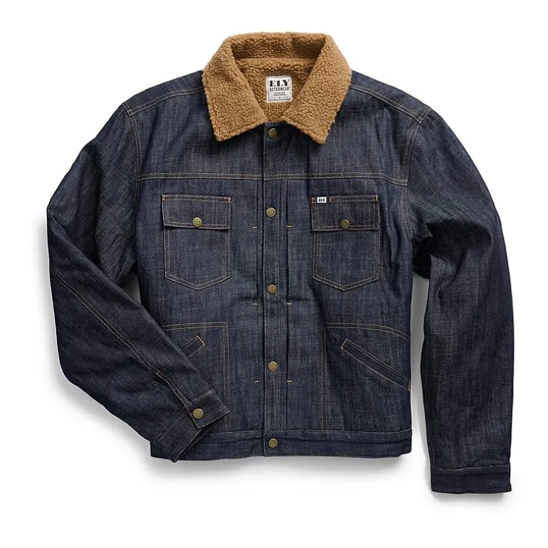 Ely Cattleman Mens Denim Midweight Tall Jacket