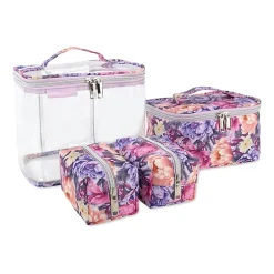 Emma & Chloe 4-pc.Travel Cosmetic Bag Train Set