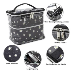 Emma & Chloe 4-pc.Travel Cosmetic Bag Train Set