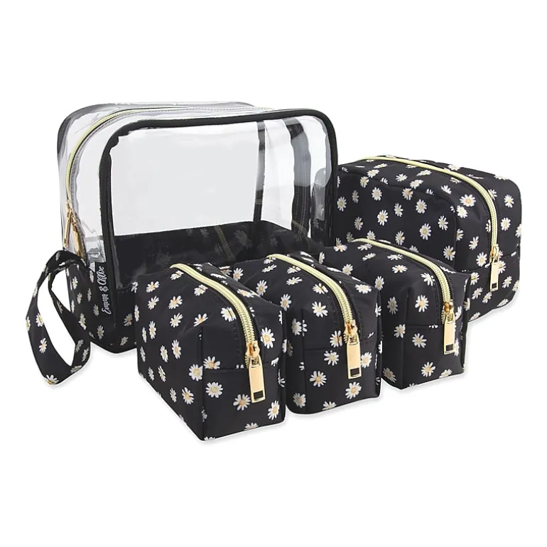 Emma & Chloe 5-pc.Travel Wristlet Set