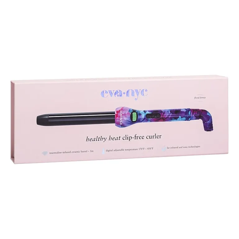Eva Nyc Floral Frenzy Clip-Free Curling Iron