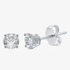 Ever Star 1 CT. T.W. Lab-Grown (G / SI1-SI2) Diamond 10K or 14K Gold Round Stud Earrings