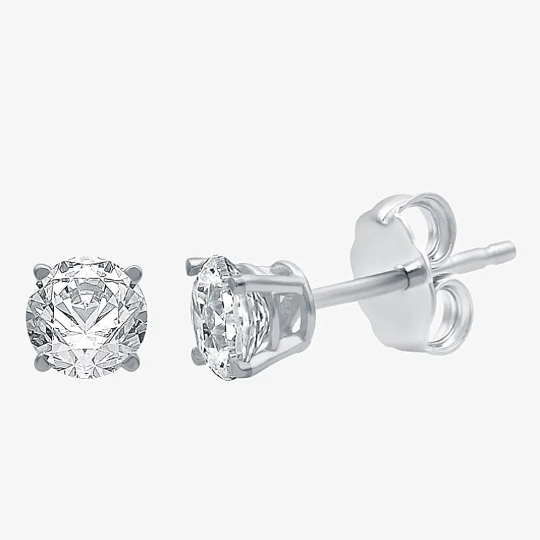Ever Star 1 CT. T.W. Lab-Grown (G / SI1-SI2) Diamond 10K or 14K Gold Round Stud Earrings