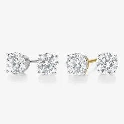 Ever Star 1 CT. T.W. Lab-Grown (G / SI1-SI2) Diamond 10K or 14K Gold Round Stud Earrings