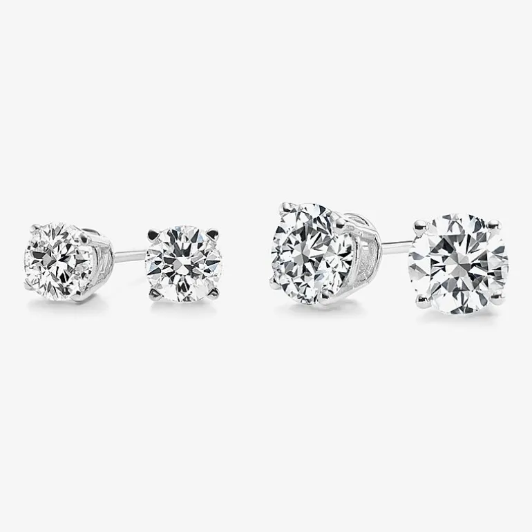 Ever Star 1/2 CT. T.W. Lab-Grown (G / SI1-SI2) Diamond 10K or 14K Gold Round Stud Earrings