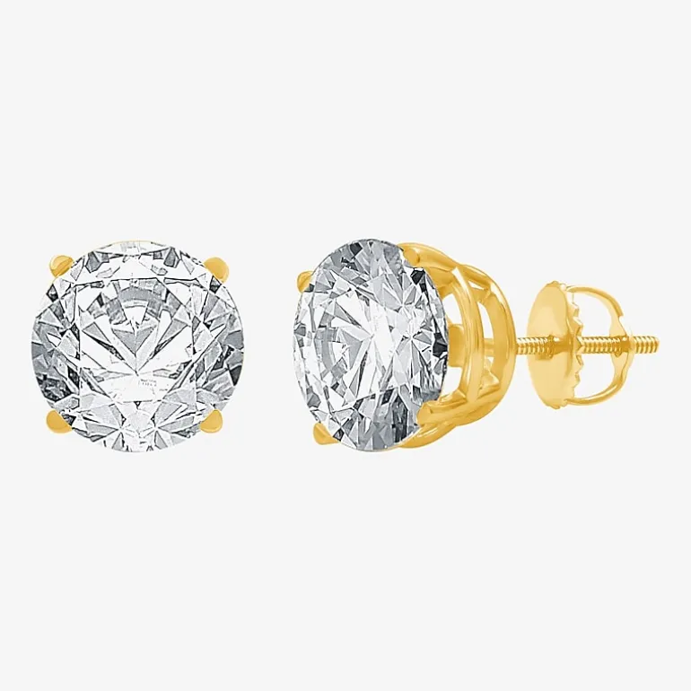 Ever Star 3 CT. T.W. Lab-Grown ( G/SI1-SI2 ) Diamond 14K Gold Round Stud Earrings