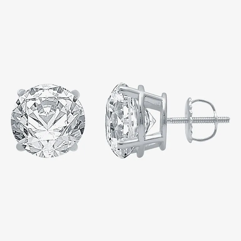 Ever Star 3 CT. T.W. Lab-Grown ( G/SI1-SI2 ) Diamond 14K Gold Round Stud Earrings