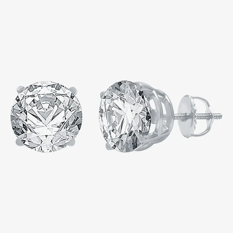 Ever Star 3 CT. T.W. Lab-Grown ( G/SI1-SI2 ) Diamond 14K Gold Round Stud Earrings