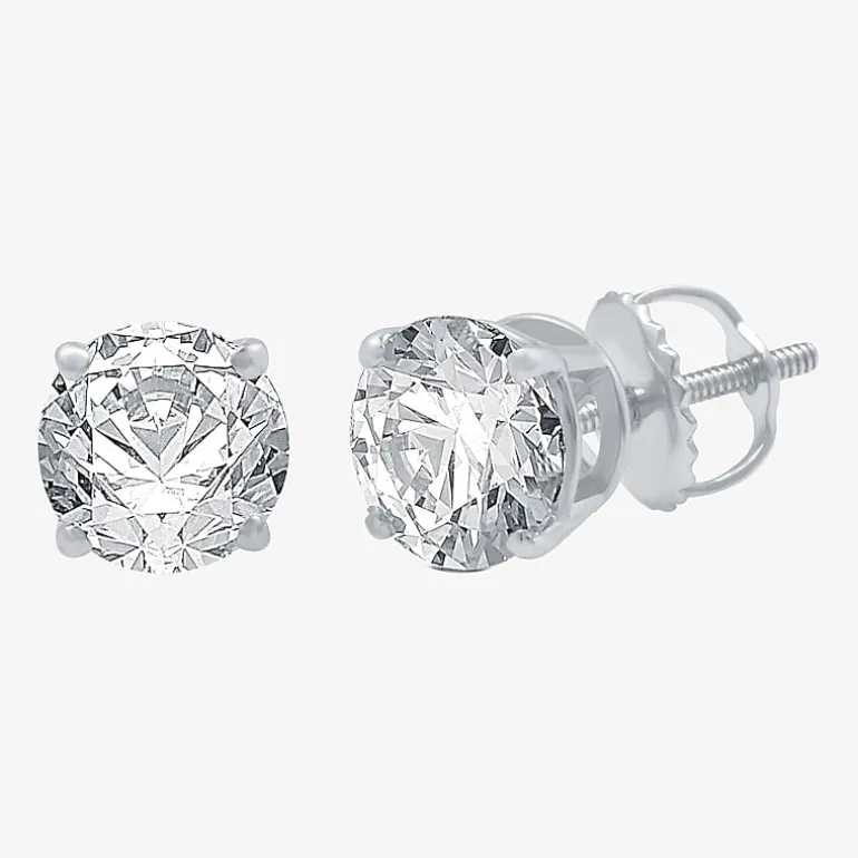 Ever Star 1 3/8 CT. T.W. Lab-Grown (G / SI1-SI2) Diamond 10K or 14K Gold Round Stud Earrings