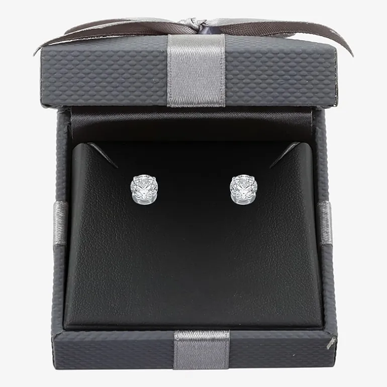 Ever Star 1 3/8 CT. T.W. Lab-Grown (G / SI1-SI2) Diamond 10K or 14K Gold Round Stud Earrings