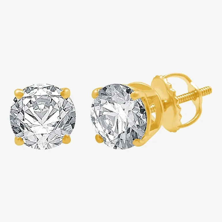 Ever Star 1 3/8 CT. T.W. Lab-Grown (G / SI1-SI2) Diamond 10K or 14K Gold Round Stud Earrings