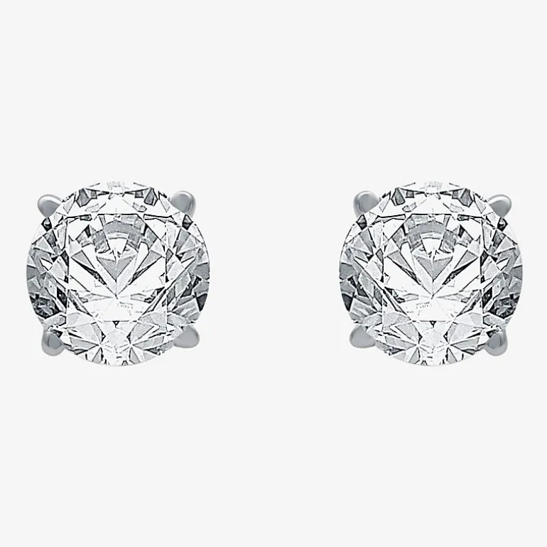 Ever Star 1 1/4 CT. T.W. Lab-Grown (G / SI1-SI2) Diamond 10K or 14K Gold Round Stud Earrings