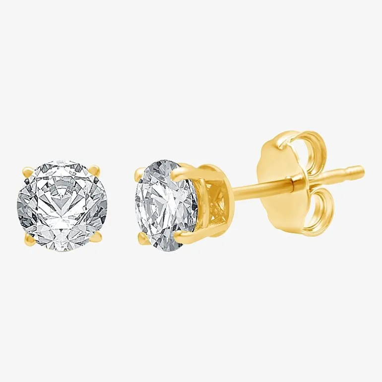 Ever Star 1 1/4 CT. T.W. Lab-Grown (G / SI1-SI2) Diamond 10K or 14K Gold Round Stud Earrings