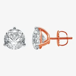 Ever Star (E-F / Si1-Si2) 3 CT. T.W. Lab Grown White Diamond 14K Gold 8.3mm Round Stud Earrings