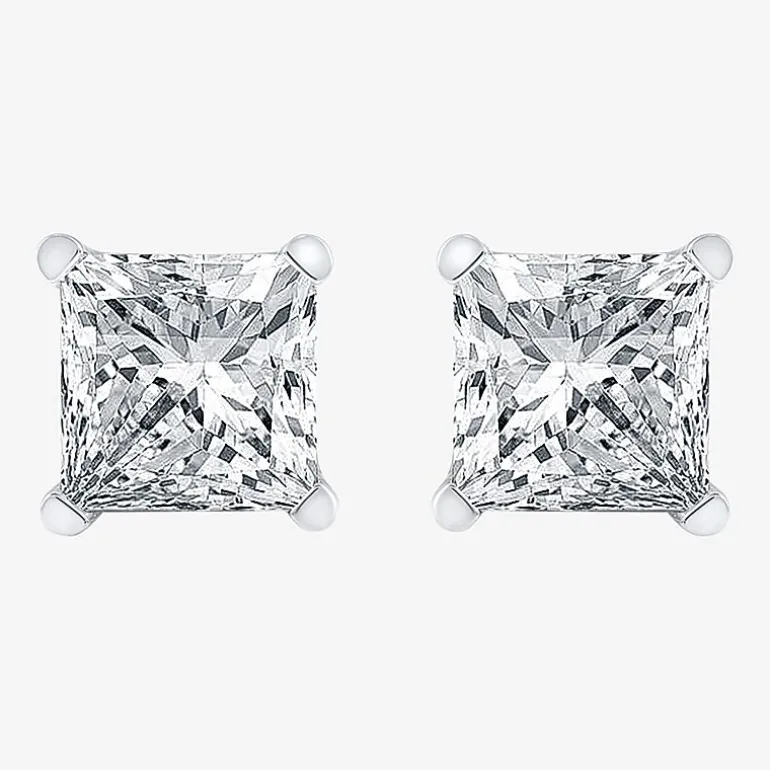 Ever Star (F / Vs2) 1 1/2 CT. T.W. Lab Grown White Diamond 14K Gold Stud Earrings