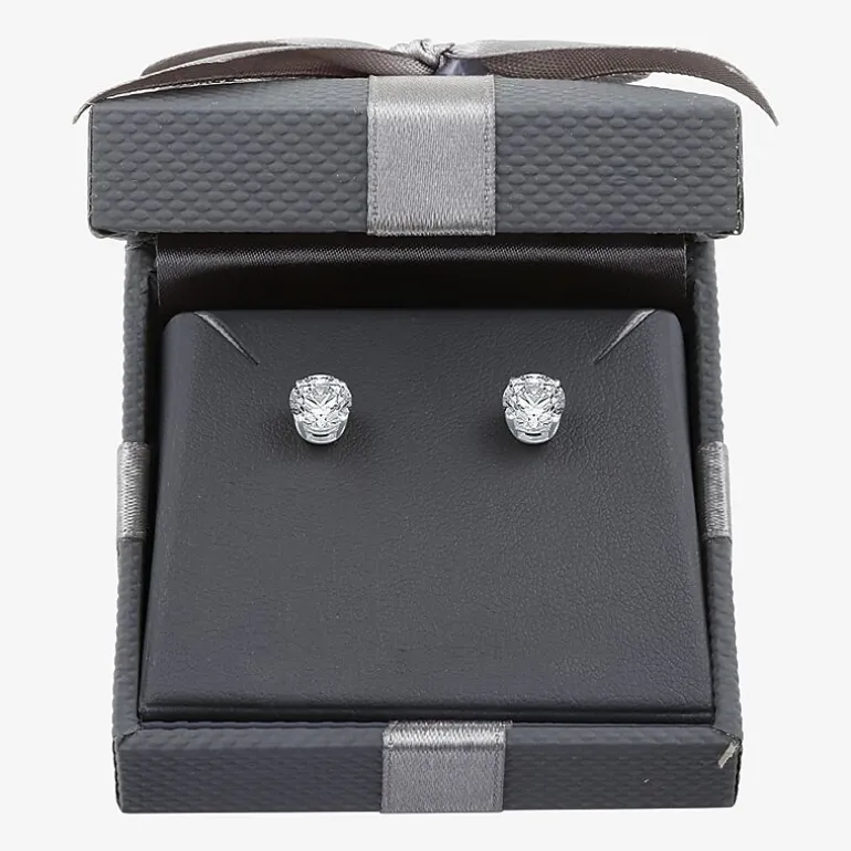 Ever Star (G / SI1-SI2) 2 CT. T.W. Lab-Grown Diamond 10K or 14K Gold Round Stud Earrings