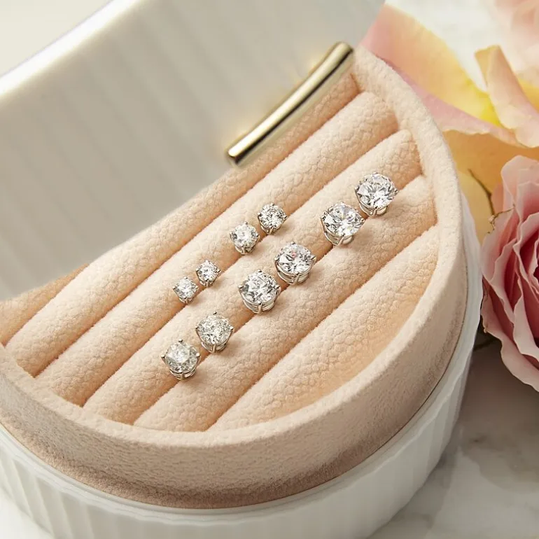 Ever Star (G / SI1-SI2) 2 CT. T.W. Lab-Grown Diamond 10K or 14K Gold Round Stud Earrings