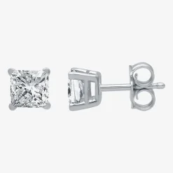 Ever Star (G / SI1-SI2) 1 CT. T.W. Lab-Grown Diamond Princess-cut Stud Earrings in 10K or 14K Gold