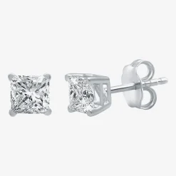Ever Star (G / SI1-SI2) 1 CT. T.W. Lab-Grown Diamond Princess-cut Stud Earrings in 10K or 14K Gold