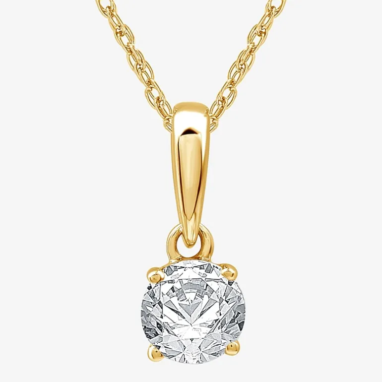 Ever Star (G / SI1-SI2) 1 CT. T.W. Lab Grown White Diamond 10K White Gold Round 2-pc. Jewelry Set