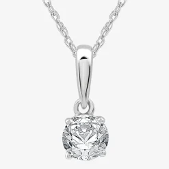 Ever Star (G / SI1-SI2) 1 CT. T.W. Lab Grown White Diamond 10K White Gold Round 2-pc. Jewelry Set