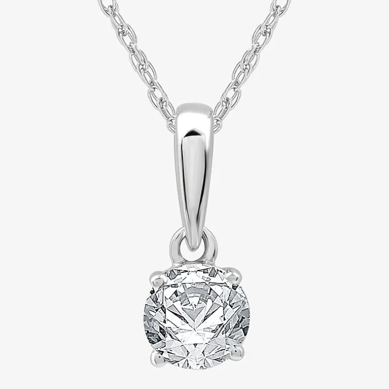 Ever Star (G / SI1-SI2) 1 CT. T.W. Lab Grown White Diamond 10K White Gold Round 2-pc. Jewelry Set