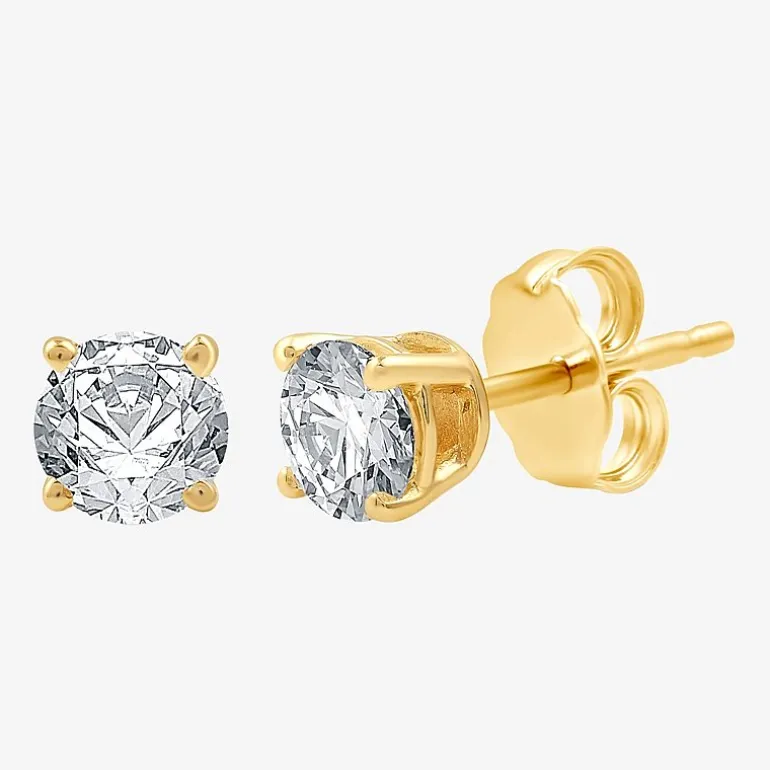 Ever Star (G / SI1-SI2) 1 CT. T.W. Lab Grown White Diamond 10K White Gold Round 2-pc. Jewelry Set
