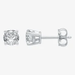 Ever Star (G / VS2) 1 CT. T.W. Lab Grown White Diamond 14K Gold 5.2mm Round Stud Earrings