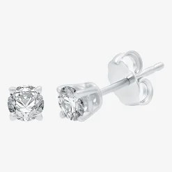 Ever Star (G / VS2) 1 CT. T.W. Lab Grown White Diamond 14K Gold 5.2mm Round Stud Earrings