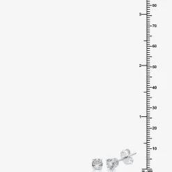 Ever Star (G / VS2) 1 CT. T.W. Lab Grown White Diamond 14K Gold 5.2mm Round Stud Earrings