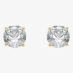 Ever Star (G / Vs1-Vs2) 5 CT. T.W. Lab Grown White Diamond 14K Gold 14K Gold Round Stud Earrings