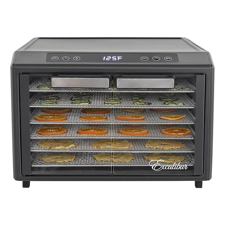 Excalibur 6 Tray Select Digital Dehydrator, in Stainless Steel