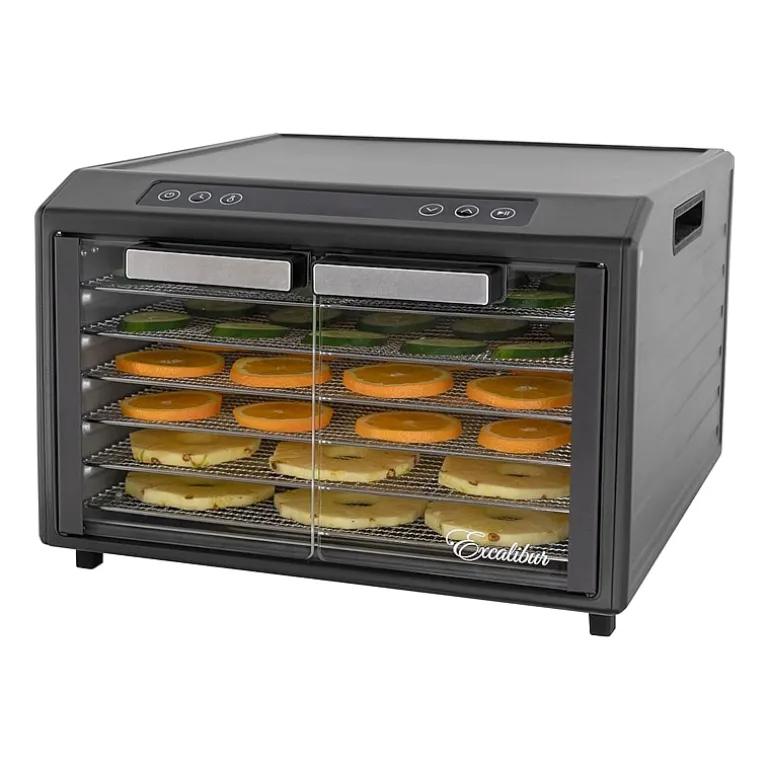 Excalibur 6 Tray Select Digital Dehydrator, in Stainless Steel