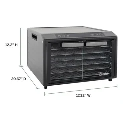 Excalibur 6 Tray Select Digital Dehydrator, in Stainless Steel