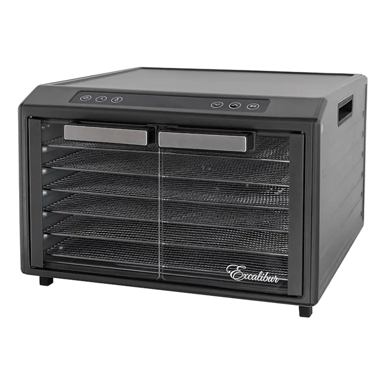 Excalibur 6 Tray Select Digital Dehydrator, in Stainless Steel